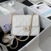 Imitation CHANEL SMALL FLAP BAG AS2819 white JK2942SU34