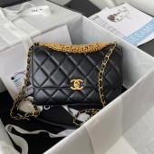 Imitation Chanel SMALL FLAP BAG AS3241 black JK2362Nj42