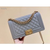 Imitation High Quality Boy chanel handbag A67086 light gray JK2730HH94