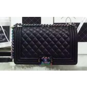 Imitation Top Boy Chanel Flap Shoulder Bag Original Leather A67086C Black JK353tr16