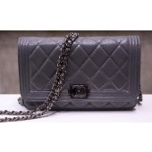 Knockoff Boy Chanel mini Flap Bags Bright Cannage Pattern A33815 Grey JK400tp21