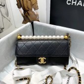 Knockoff Chanel flap bag AP1001 black JK4214fY84