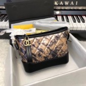 Knockoff chanel gabrielle small hobo bag A91810 Black & Gold JK4903Ez66