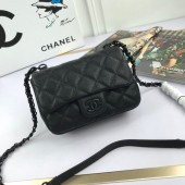 Knockoff Chanel mini flap bag 8219 black JK4049yK94