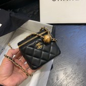 Knockoff Chanel Original Small classic chain box handbag AP1447 black JK3808Ez66