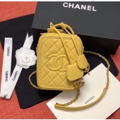 Knockoff Chanel vanity case Grained Calfskin & Gold-Tone Metal AS0988 yellow JK4586tp21