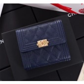 Knockoff High Quality Chanel Calfskin Leather & Gold-Tone Metal A80734 blue JK1252FA65