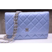 Knockoff High Quality Chanel mini Flap Bag Lavender Patent Leather A33814P Gold JK157FA65