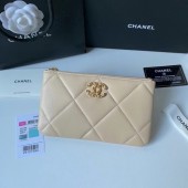 Luxury CHANEL 19 Sheepskin Original Leather Carry on bag AP1059 cream JK3321Lv15