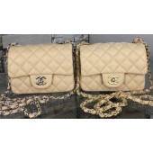 Luxury Chanel Classic Flap Bag Original Sheepskin Leather A5171 Apricot JK494bE46