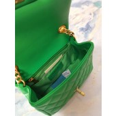 Luxury Replica Chanel flap bag Lambskin Resin & Gold-Tone Metal AS2379 green JK3547vv50