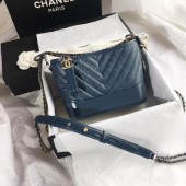 Luxury Replica CHANEL GABRIELLE Original Small Hobo Bag A91810 Blue JK5007vv50