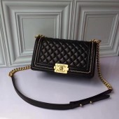 Quality Boy Chanel Flap Shoulder Bag Original Sheepskin Leather A67086 Black JK5997Vu63