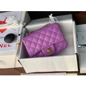 Quality Chanel MINI Flap Bag Original Sheepskin Leather 1115 purple JK4172Vu63