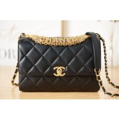 Replica AAA Chanel lambskin Shoulder Bag AS3241 black JK2407of41