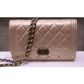 Replica Boy Chanel mini Flap Bags Cannage Pattern A33815 Gold JK397hD86