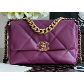 Replica Chanel 19 flap bag AS1160 purple JK3811Yn66