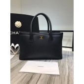 Replica Chanel Calfskin & Gold-Tone Metal A91868 Black JK4812Fi42