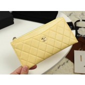 Replica Chanel Calfskin Leather & Gold-Tone Metal A84107 yellow JK1271VA65