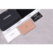 Replica Chanel classic card holder Grained Calfskin & Gold-Tone Metal A31510 apricot JK1349EO56