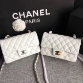 Replica Chanel Classic Flap mini Bag Original Leather A1117 White JK5549AP18