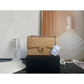 Replica Chanel classic handbag Lambskin & gold Metal V01112 brown JK2584XB19