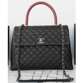 Replica Chanel Classic Top Handle Bag Original Cannage Pattern A92993 Black JK457ec82