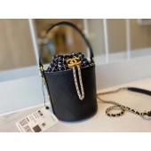 Replica Chanel Drawstring Sheepskin bag AS1478 black JK3679XB19