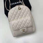 Replica Chanel Grained Calfskin & Gold-Tone Metal backpack AS0004 creamy-white JK4819AP18