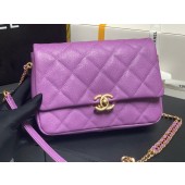 Replica Chanel Grained Calfskin Shoulder Bag AS3103 purple JK2645ui32