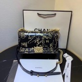 Replica Chanel Le Boy Flap Shoulder Bag Original Leather Black TY67086 Gold JK4558sA83