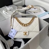 Replica Chanel leather Shoulder Bag AS2842 white JK2987Fi42