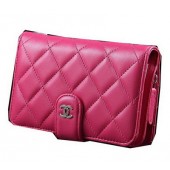 Replica Chanel Matelasse Bi-Fold Wallet Sheepskin Leater A31506 Rose JK1507Kg43