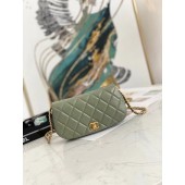 Replica Chanel mini Flap Shoulder Bag Original leather AP2344 green JK3052SV68