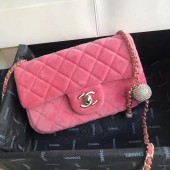 Replica Chanel Original Small velvet flap bag AS1792 pink JK3975Ix66