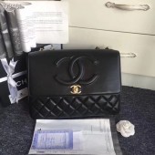 Replica Chanel Sheepskin Leather & Gold-Tone Metal A91869 Black JK4805EO56