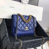 Replica Chanel Small flap bag AS0785 Blue JK4440EO56