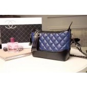 Replica Chanel Small Shoulder Bag Sheepskin Leather A93825 Blue JK07sA83