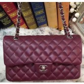 Replica Fashion Chanel 2.55 Series Flap Bag Original Sheepskin Leather A09765 Burgundy JK647yI43