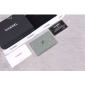 Replica Fashion Chanel classic card holder Grained Calfskin & Gold-Tone Metal A31510 green JK1354HM85