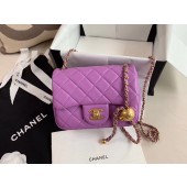 Replica High Quality Chanel MINI Flap Bag Original Sheepskin Leather AS1786 purple JK4188Jh90